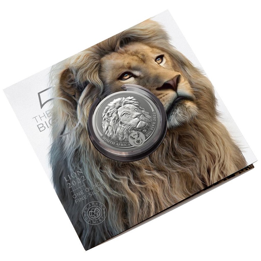 Numismatik 2022 Big Five II Lion 1 Oz Zilver Blister2 Numismatik 2022 Big Five II Lion 1 Oz Zilver Blister2
