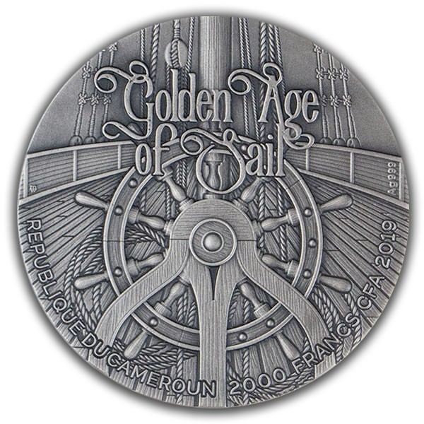 queen anne s revenge golden age of sail antique finish silver coin 2000 francs 2 oz cfa cameroon 2019 obverse 1 queen anne s revenge golden age of sail antique finish silver coin 2000 francs 2 oz cfa cameroon 2019 obverse 1